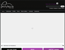 Tablet Screenshot of pachyderme-paris.com